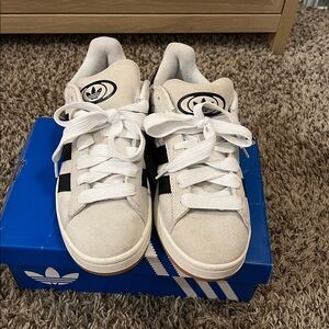 Womens adidas Campus '00s Athletic Shoe - Crystal White / Core Black / Off White